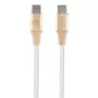 Cable USB-C a USB-C GUESS GUCCLALRGDD 1,5 m carga rápida oro claro logo en relieve