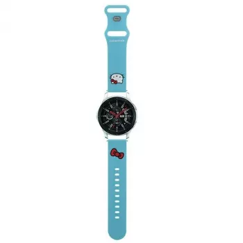 Correa universal de silicona para reloj Hello Kitty Kitty Head azul 22mm