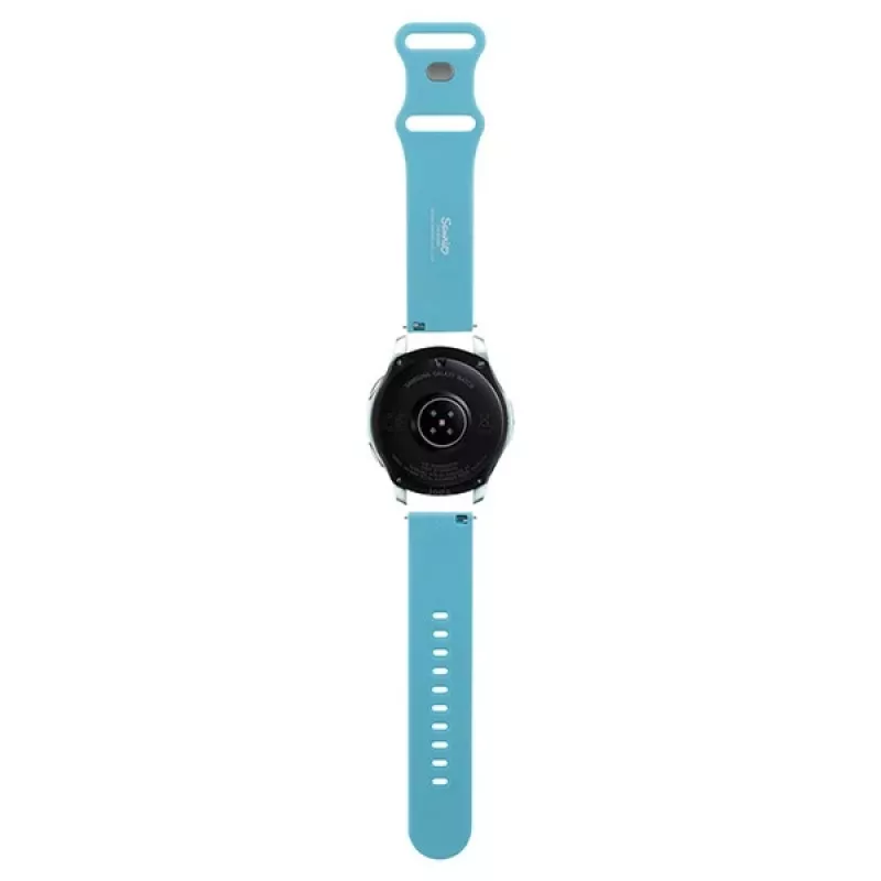Correa universal de silicona para reloj Hello Kitty Head azul 22mm