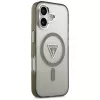 Funda MagSafe GUESS IML Gradient Triangle Logo para iPhone 17 - Caqui