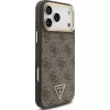 Funda MagSafe GUESS 4G Triangle Logo para iPhone 17 Pro Max - Marrón y dorado
