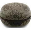 Auriculares True Wireless Guess 4G Classic Metal Logo con ENC y estuche de carga (Marrón)