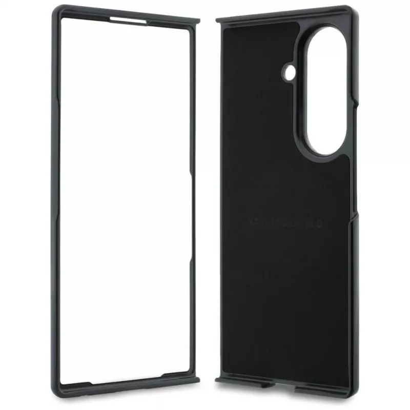 Funda MagSafe Karl Lagerfeld Karl & Choupette Pins para Samsung Galaxy Z Fold 8 Ultra - Negro