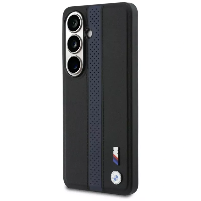 Funda MagSafe BMW Perforated Stripe Logo para Samsung Galaxy S26 - Azul