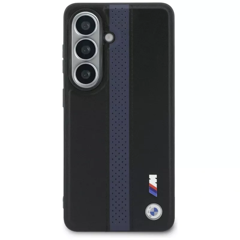 Funda MagSafe BMW Perforated Stripe Logo para Samsung Galaxy S26 - Azul