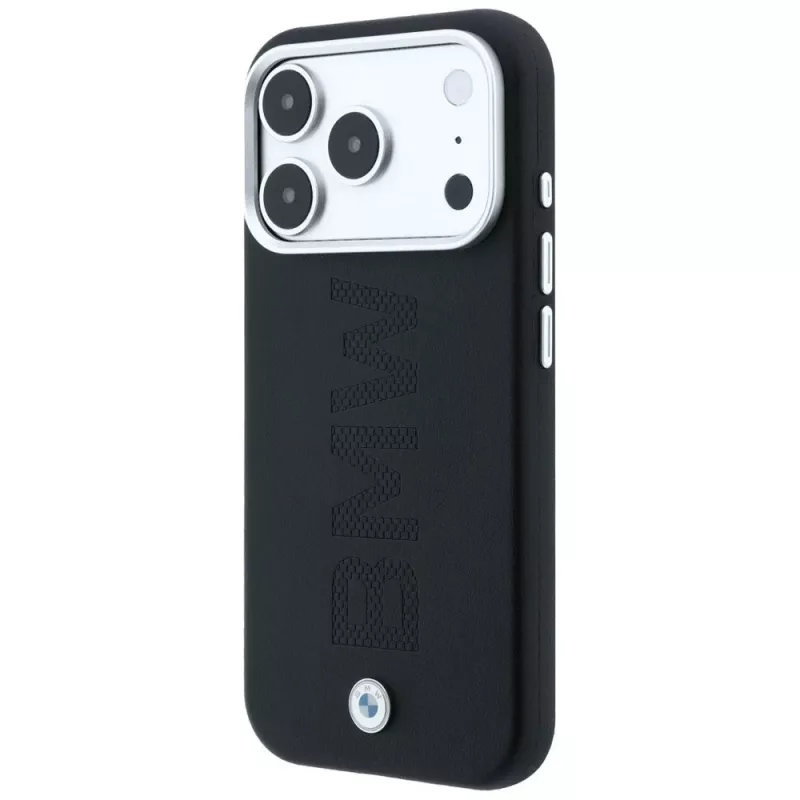 Funda MagSafe BMW Sign Centered Deboss para iPhone 18 Pro Max / 17 Pro Max - Negro