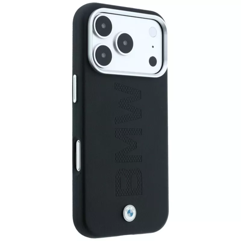 Funda MagSafe BMW Sign Centered Deboss para iPhone 18 Pro Max / 17 Pro Max - Negro