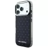 Funda Karl Lagerfeld IML Rhinestones Allover con logo electrochapado para iPhone 18 Pro / 17 Pro - Negro