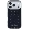 Funda Karl Lagerfeld IML Rhinestones Allover con logo electrochapado para iPhone 18 Pro / 17 Pro - Negro