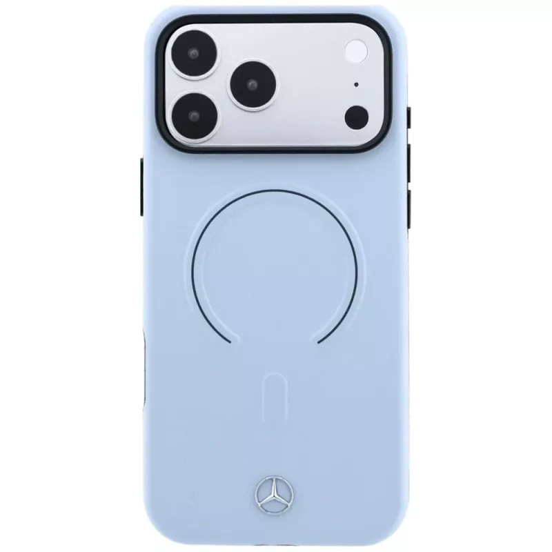Funda MagSafe Mercedes Leder 3D para iPhone 18 Pro Max / 17 Pro Max - Azul