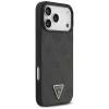 Funda MagSafe GUESS Leder 4G Triangle Strass para iPhone 18 Pro Max / 17 Pro Max - Negro
