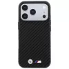 Funda MagSafe BMW M Carbon Metal Logo para iPhone 18 Pro / 17 Pro - Negro