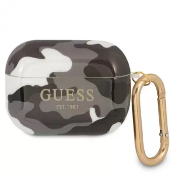 Funda Guess GUAPUCAMG para AirPods Pro Negra colección Camo