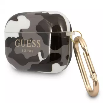 Funda Guess GUAPUCAMG para AirPods Pro Negra colección Camo