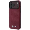 Funda MagSafe BMW M Carbon Metal Logo para iPhone 18 Pro Max / 17 Pro Max - Burdeos