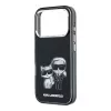 Funda MagSafe Karl Lagerfeld IML Karl & Choupette Bodies Sketch Print para iPhone 18 Pro / 17 Pro - Negro