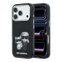 Funda MagSafe Karl Lagerfeld IML Karl & Choupette Bodies Sketch Print para iPhone 18 Pro / 17 Pro - Negro
