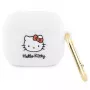 Funda Hello Kitty HKA33DKHSH para AirPods 3 Blanca silicona 3D cabeza de Kitty