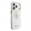 Funda MagSafe GUESS IML 4G Script Metal para iPhone 18 Pro / 17 Pro, Blanco