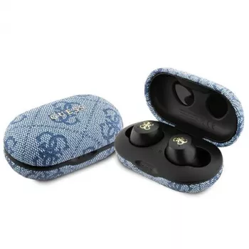 Auriculares Bluetooth True Wireless GUESS GUTWSP4EGB con base de carga, ENC, Azul metal