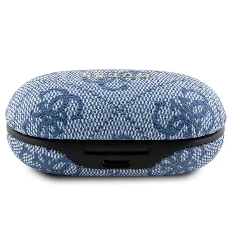 Auriculares Bluetooth True Wireless GUESS GUTWSP4EGB con base de carga, ENC, Azul metal