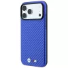 Funda MagSafe BMW M Carbon Metal Logo para iPhone 18 Pro / 17 Pro - Azul