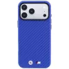 Funda MagSafe BMW M Carbon Metal Logo para iPhone 18 Pro / 17 Pro - Azul
