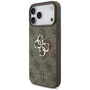 Funda trasera GUESS 4G Big Logo para Apple iPhone 17 Pro / 18 Pro - Marrón