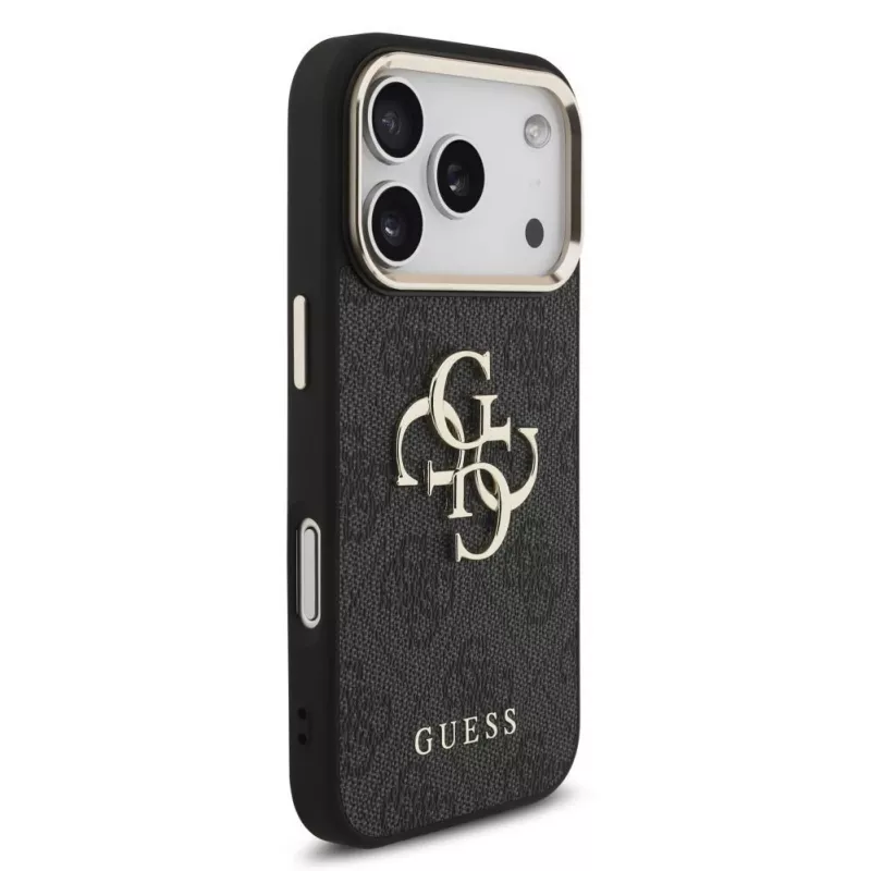 Funda GUESS 4G Big Classic Logo para iPhone 18 Pro Max / 17 Pro Max - Negro y dorado
