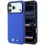Funda MagSafe BMW M Carbon Metal Logo para iPhone 18 Pro Max / 17 Pro Max - Azul