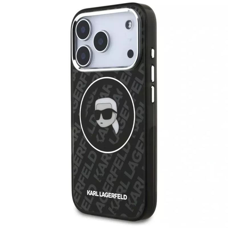 Karl Lagerfeld IML Karl Head Logo funda MagSafe para iPhone 17 Pro - Negro