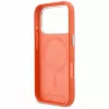 Karl Lagerfeld Karl & Choupette Head Pins Saffiano funda MagSafe para iPhone 17 Pro - Naranja