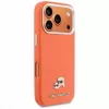 Karl Lagerfeld Karl & Choupette Head Pins Saffiano funda MagSafe para iPhone 17 Pro - Naranja