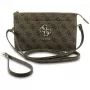 Guess Phone Pouch 4G Big Logo - bolso bandolera marrón con compartimentos para tarjetas