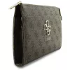 Guess Phone Pouch 4G Big Logo - bolso bandolera marrón con compartimentos para tarjetas