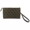 Guess Phone Pouch 4G Big Logo - bolso bandolera marrón con compartimentos para tarjetas