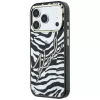 Karl Lagerfeld IML Signature Zebra Glitter funda MagSafe para iPhone 18 Pro Max / 17 Pro Max - Oro