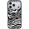 Karl Lagerfeld IML Signature Zebra Glitter funda MagSafe para iPhone 18 Pro Max / 17 Pro Max - Oro