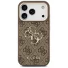 GUESS 4G Big Logo funda para móvil para iPhone 17 Pro Max / 18 Pro Max - Marrón y oro