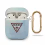 GUESS GUACA2TPUMCGC02 funda para AirPods 1/2 Azul colección Tie & Dye