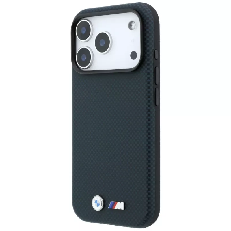 BMW M Quadrille Kevlar funda MagSafe logo metálico para iPhone 18 Pro / 17 Pro - Azul marino