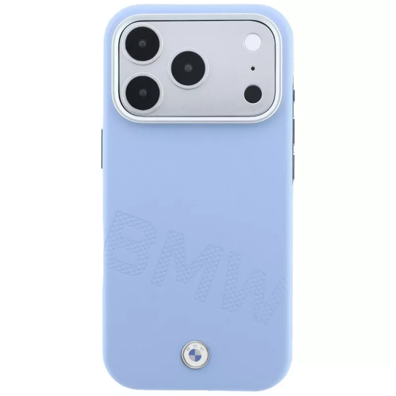 BMW Signature Inclined Deboss Letters funda MagSafe para iPhone 18 Pro / 17 Pro - Azul