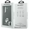 Karl Lagerfeld Saffiano Karl & Choupette Pin funda para Samsung Galaxy Z Fold 8 Ultra - Negro