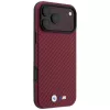 BMW M Carbon Metal Logo funda MagSafe para iPhone 18 Pro / 17 Pro - Burdeos
