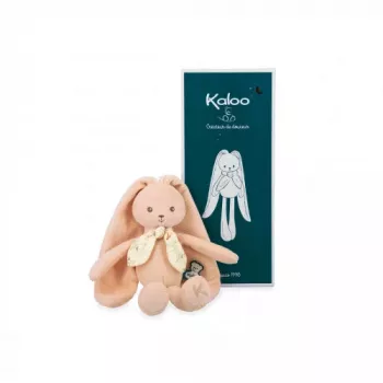Kaloo Lapinoo conejo de peluche color melocotón 25 cm en caja de regalo