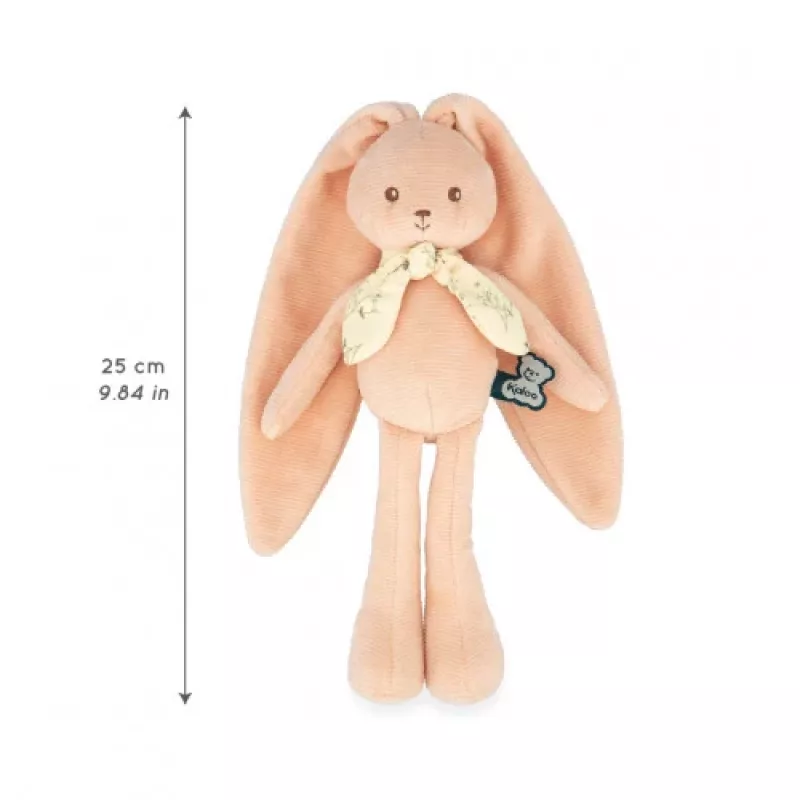 Kaloo Lapinoo conejo de peluche color melocotón 25 cm en caja de regalo