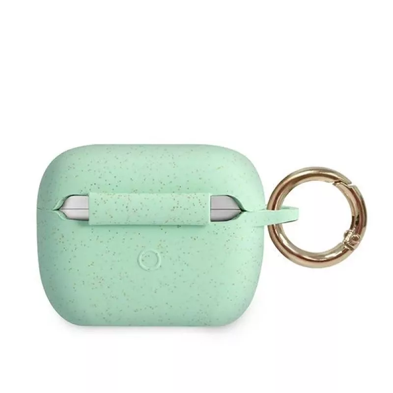 GUESS GUACAPSILGLGN funda para AirPods Pro Verde silicona brillante