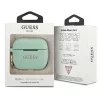 GUESS GUACAPSILGLGN funda para AirPods Pro Verde silicona brillante