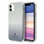 Funda trasera U.S. POLO ASSN. USHCN61TRDGLB para iPhone 11 con patrón degradado azul
