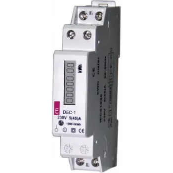 Contador de energía monofásico modular ETI DEC-1